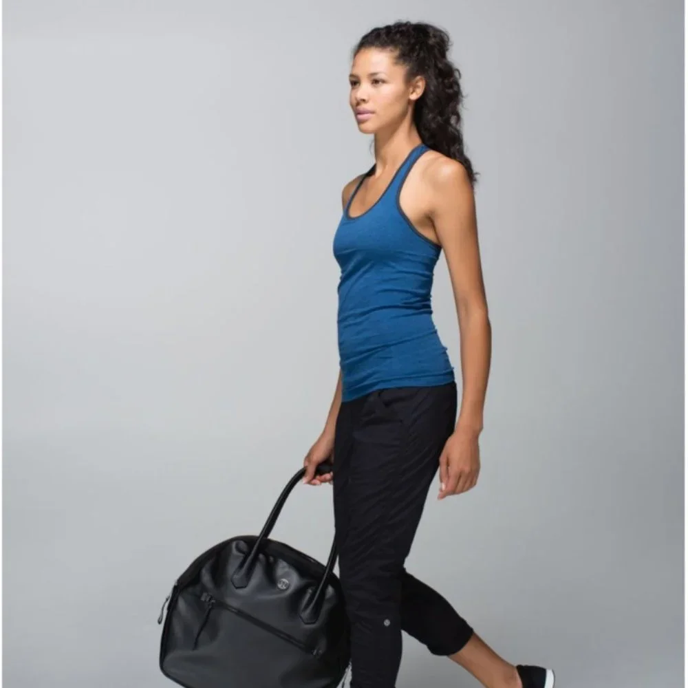 Lululemon Ebb & Flow Racerback Tank  Heathered Rugged Blue/Heathered Inkwell 6 - Picture 3 of 16